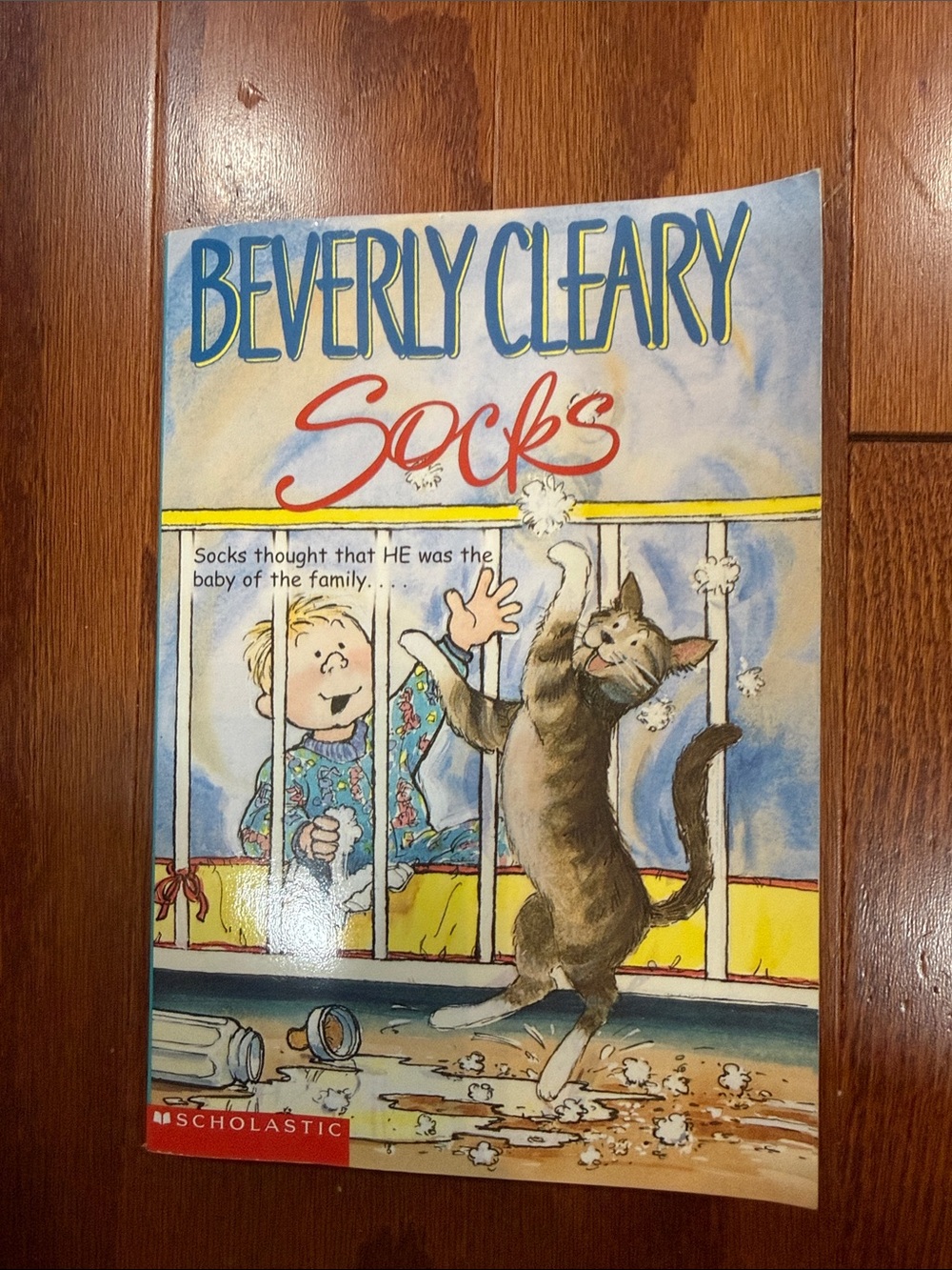 Beverly Cleary Socks Vintage 2001 Scholastic Paperback Cat Book